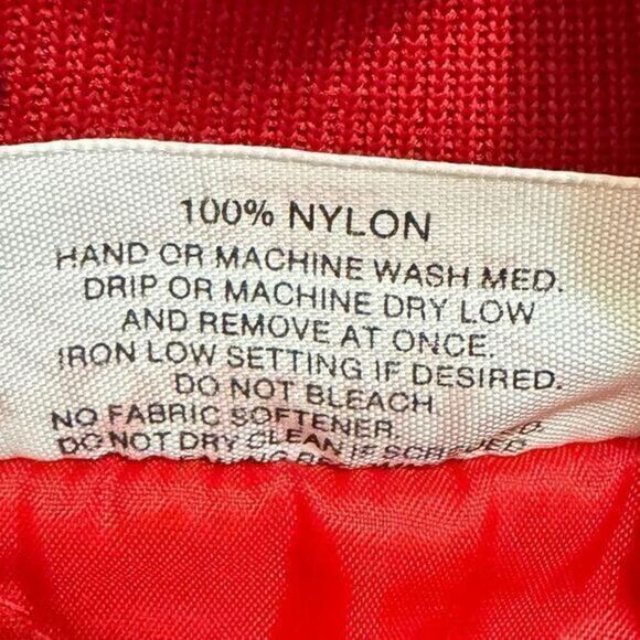 Vintage U.S.M.C. nylon military Bomber Jacket Custom Embroidered Large - Picture 3 of 7